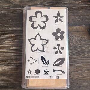Stampin Up Island Blossoms- set of 12 stamps - new